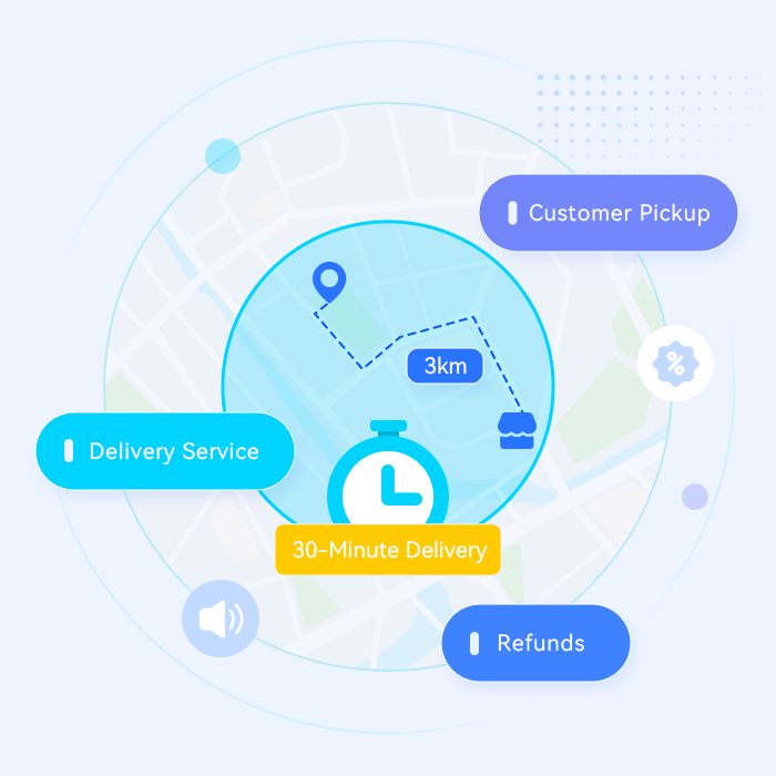 O2O Express: 3km Fast Delivery, Pickup or Doorstep Service